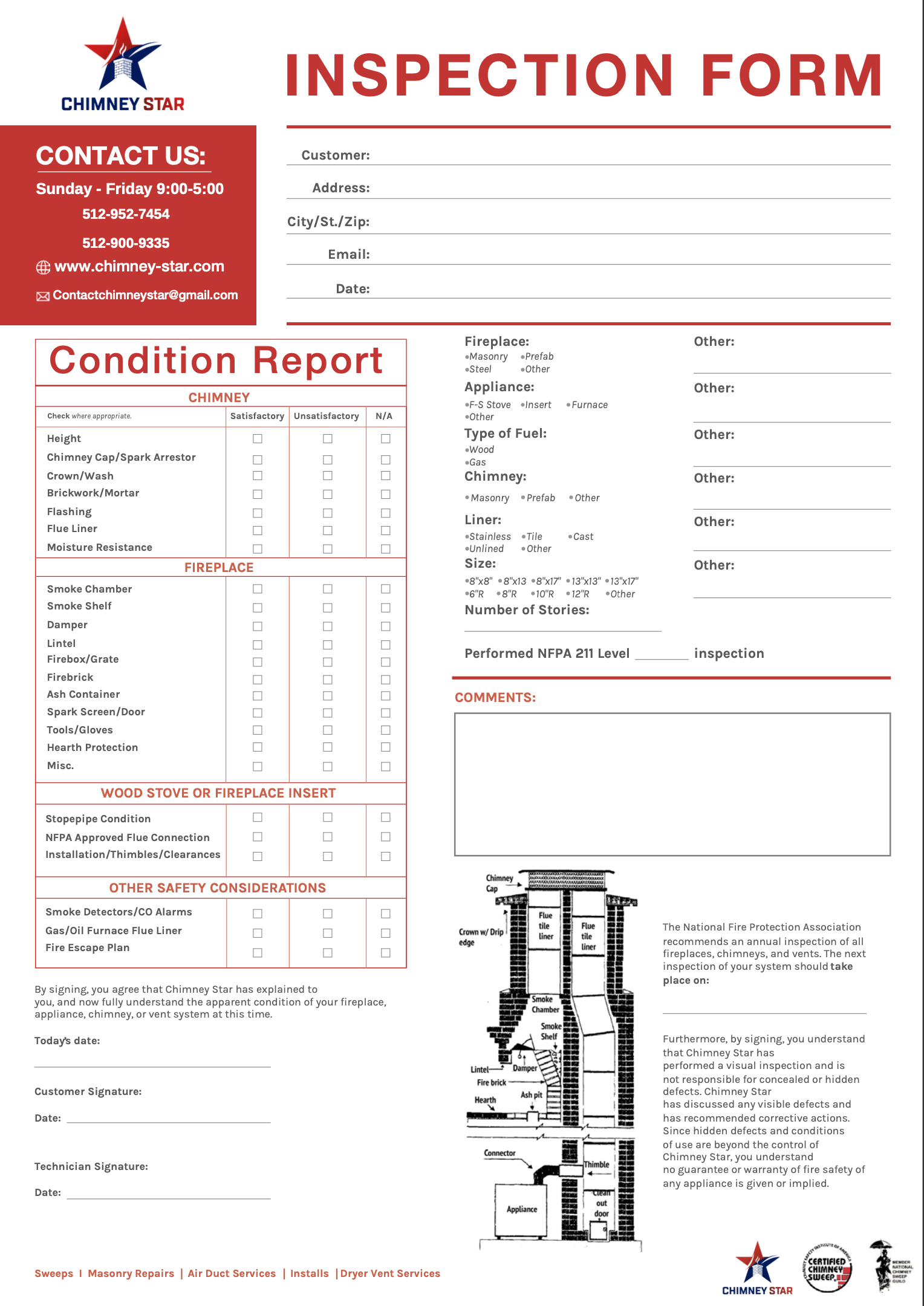 Chimney Inspection Report